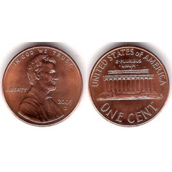 (201) Estados Unidos de América. 2005(D). 1 Cent (SC)