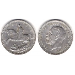 (842) Gran Bretaña. 1935. 1 Crown (MBC) (Plata)