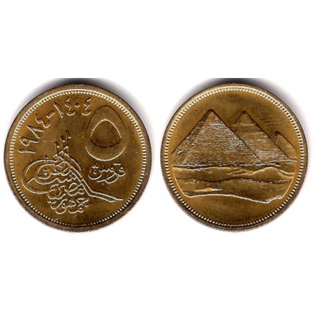 (622.1) Egipto. 1984. 5 Piastres (EBC+)