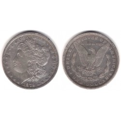 (110) Estados Unidos de América. 1879. 1 Dollar (MBC-) (Plata)