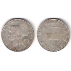 (2882) Austria. 1958. 10 Schilling (MBC) (Plata)