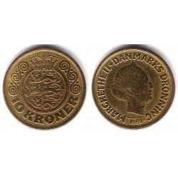 (867.1) Dinamarca. 1989. 10 Kroner (BC)