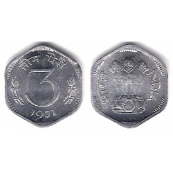 (14.2) India. 1971. 3 Pence (SC)