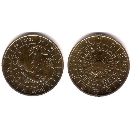 San Marino. 2021. 5 Euro (SC) Piscis