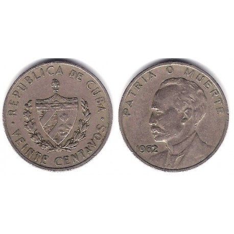 (31) Cuba. 1962. 20 Centavos (MBC)