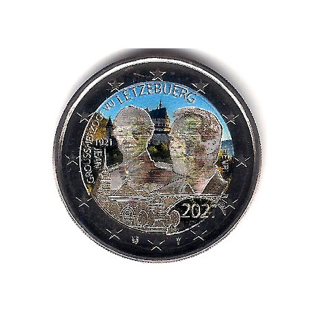 Luxemburgo. 2021. 2 Euro (SC) Coloreada