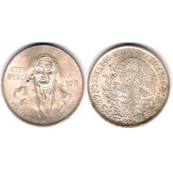 (483.2) Estados Unidos Mexicanos. 1978. 100 Pesos (SC) (Plata)