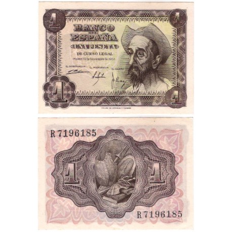 Estado Español. 1951. 1 Peseta (SC) Serie R