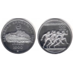 (165) Grecia. 1996. 1000 Drachma (Proof) (Plata)