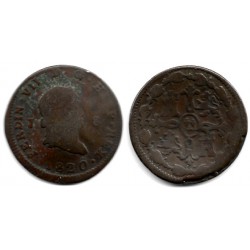 Fernando VII. 1820. 8 Maravedi (BC/BC-) Ceca de Jubia