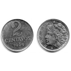 (576.2) Brasil. 1969. 2 Centavos (SC)