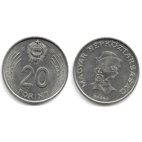 (630) Hungria. 1989. 20 Forint (MBC+)