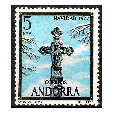 Andorra. 1977. 5 Pesetas (Nuevo) Navidad