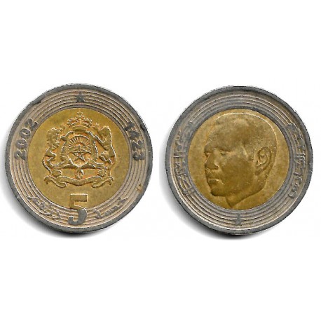 (Y109) Marruecos. 2002. 5 Dirhams (MBC)