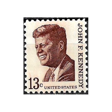 Estados Unidos de América. 1967. 13 Cents (Nuevo, con marcas de fijasellos) John F. Kennedy