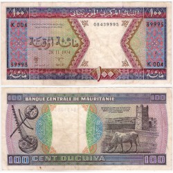 (4a) Mauritania. 1974. 100 Ouguiya (MBC)