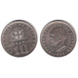 (84) Grecia. 1959. 10 Drachma (MBC)