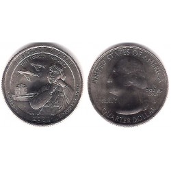 Estados Unidos de América. 2021(D). Quarter Dollar (SC) Tuskegee Airmen