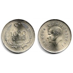 (997) Turquía. 1990. 1000 Lira (EBC)