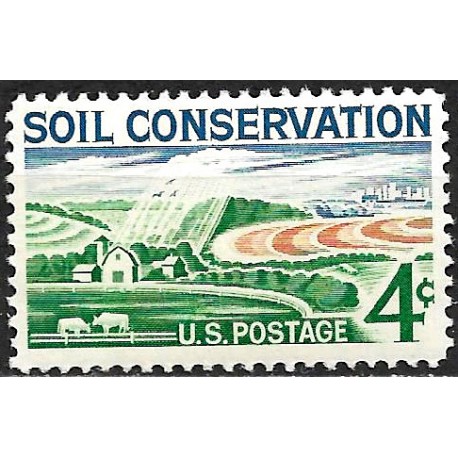 Estados Unidos de América. 1959. 4 Cents (Nuevo) Soil Conservation