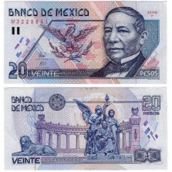 (106a) Estados Unidos Mexicanos. 1994. 20 Pesos (SC)