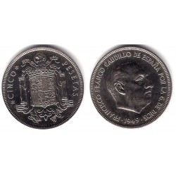 Estado Español. 1949*(19-49). 5 Pesetas (EBC)