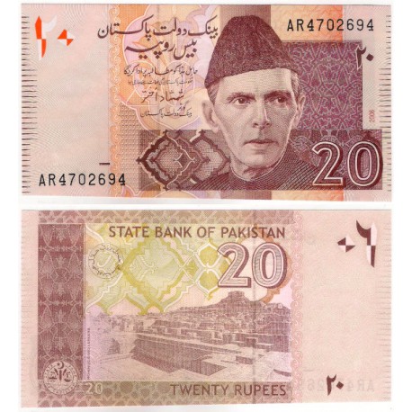 (46b) Pakistán. 2006. 20 Rupees (SC)