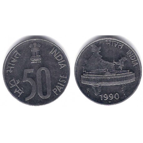 (69) India. 1990. 50 Paise (EBC+)