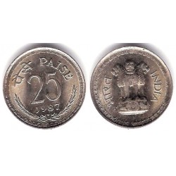 (49.1) India. 1987. 25 Paise (SC)