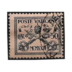 Ciudad del Vaticano. 1929. 50 Centesimi (Usado)