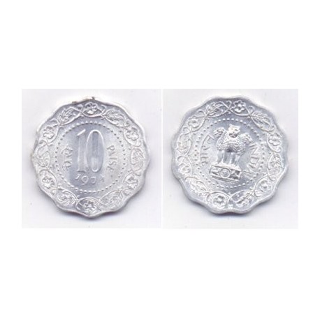 (27.1) India. 1974. 10 Paise (SC)