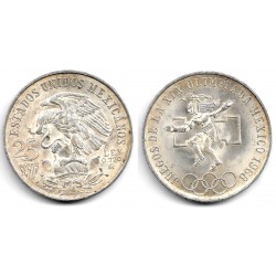 (479.1) Estados Unidos Mexicanos. 1968. 25 Pesos (EBC) (Plata)