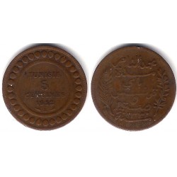 (235) República Tunecina. 1912A. 5 Centimes (MBC)