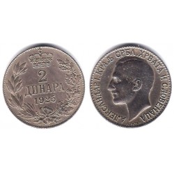 (6) Yugoslavia. 1925. 2 Dinara (MBC)