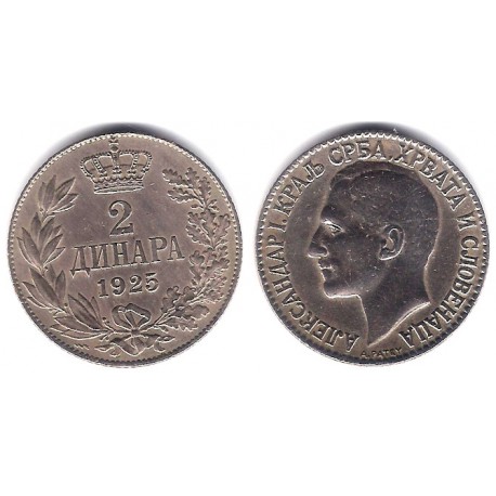 (6) Yugoslavia. 1925. 2 Dinara (MBC)