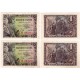 Estado Español. 1943. 1 Pesetas (x2) (SC) Serie B. Pequeñas manchas. Pareja Correlativa