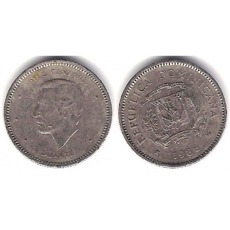 (60) República Dominicana. 1986. 10 Centavos (MBC)