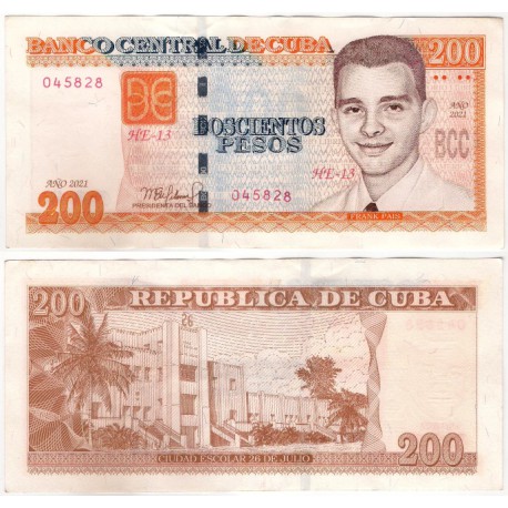 (130) Cuba. 2021. 200 Pesos (EBC)