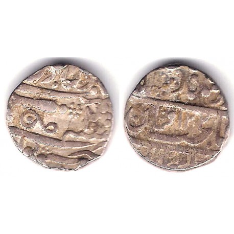 (201) Estados Nativos de la India (Gwalior). AH1228/20. 1 Rupee (MBC-) (Plata)