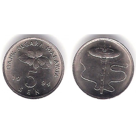 (50) Malasia. 1994. 5 Sen (SC)