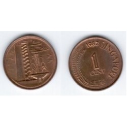 (1a) Singapur. 1982. 1 Cent (SC)