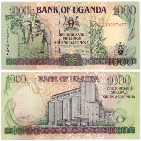 (36d) Uganda. 1998. 1000 Shillings (SC)