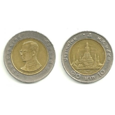 (Y227) Tailandia. 2005. 10 Baht (MBC)