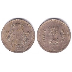 (79.1) India. 1991. 1 Rupee (MBC)