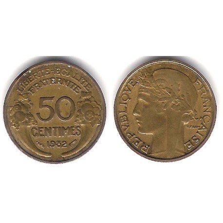 (894.1) Francia. 1932. 50 Centimes (MBC-)