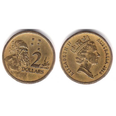 (101) Australia. 1988. 2 Dollars (BC+)