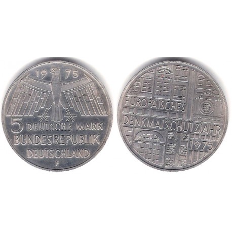 (142.1) Alemania. 1975(F). 5 Mark (SC) (Plata)