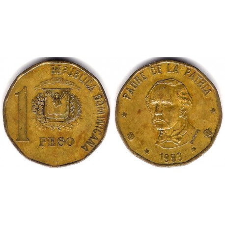 (80) República Dominicana. 1993. 1 Peso (BC)