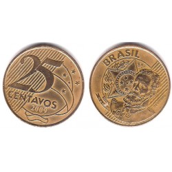 (650) Brasil. 2009. 25 Centavos (MBC)