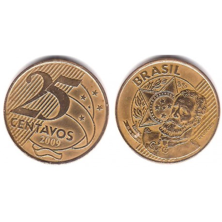 (650) Brasil. 2009. 25 Centavos (MBC)